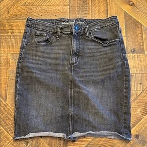 Universal Thread Dark Gray Denim Mini Skirt